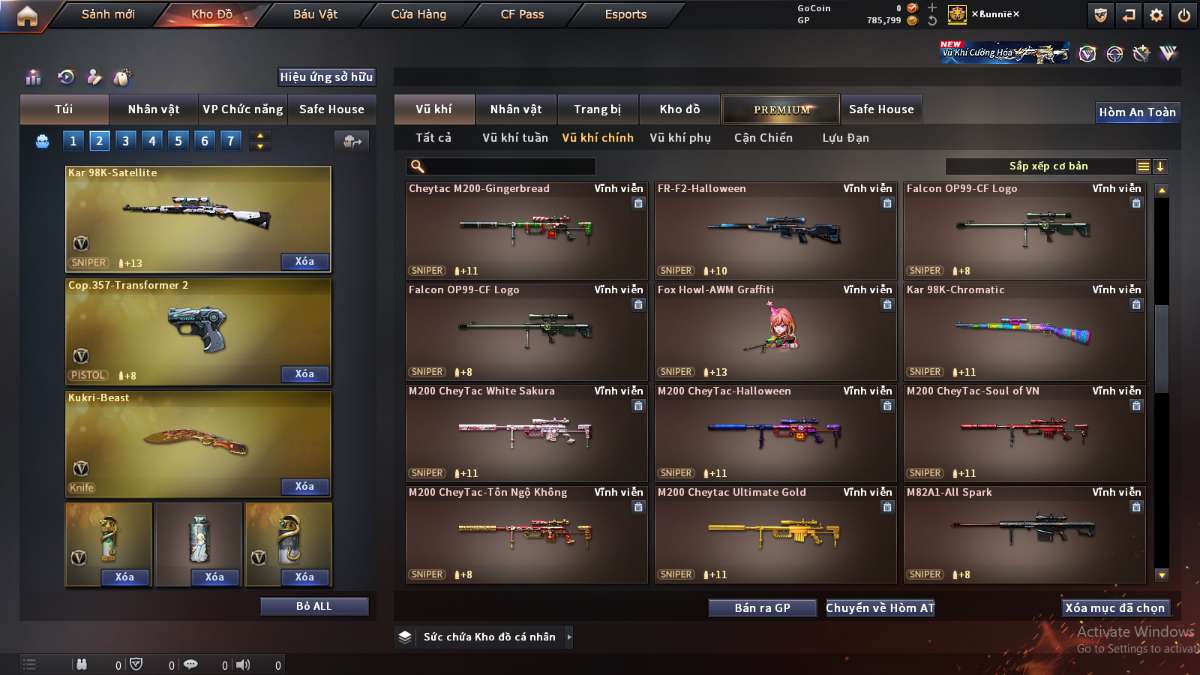 shop acc cf uy tin gia re